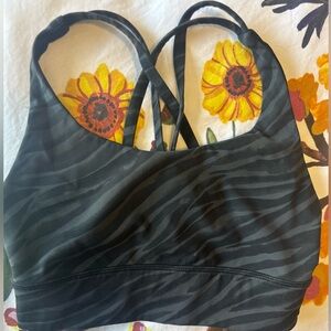 Lululemon striped sports bra